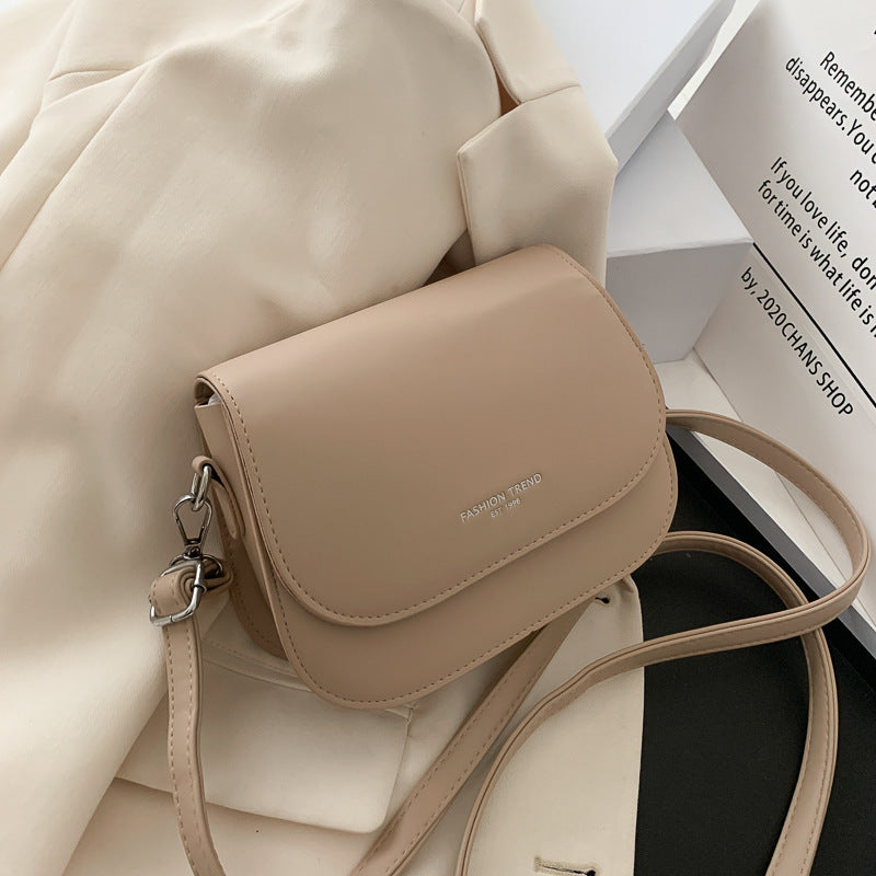 2025 New Fashion Trend Mini Crossbody Bag for Women, Soft PU Leather with Zipper Pocket and Snap Closure, Stylish Daily Accessory