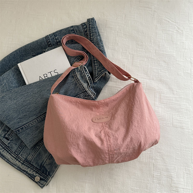 Stylish Crossbody Bag for Women with Cute Pendant, Large Capacity Casual Shoulder Bag for Daily Use and School
