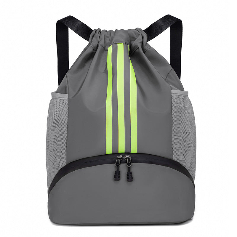 Lightweight Outdoor Sports Backpack with Drawstring Design, Breathable and Water-Resistant for Hiking, Cycling, Basketball and Football