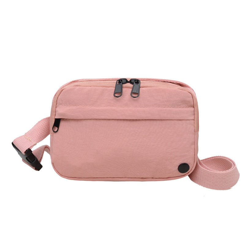 Stylish Nylon Crossbody Bag with Zipper Closure and Multiple Pockets for Daily Use