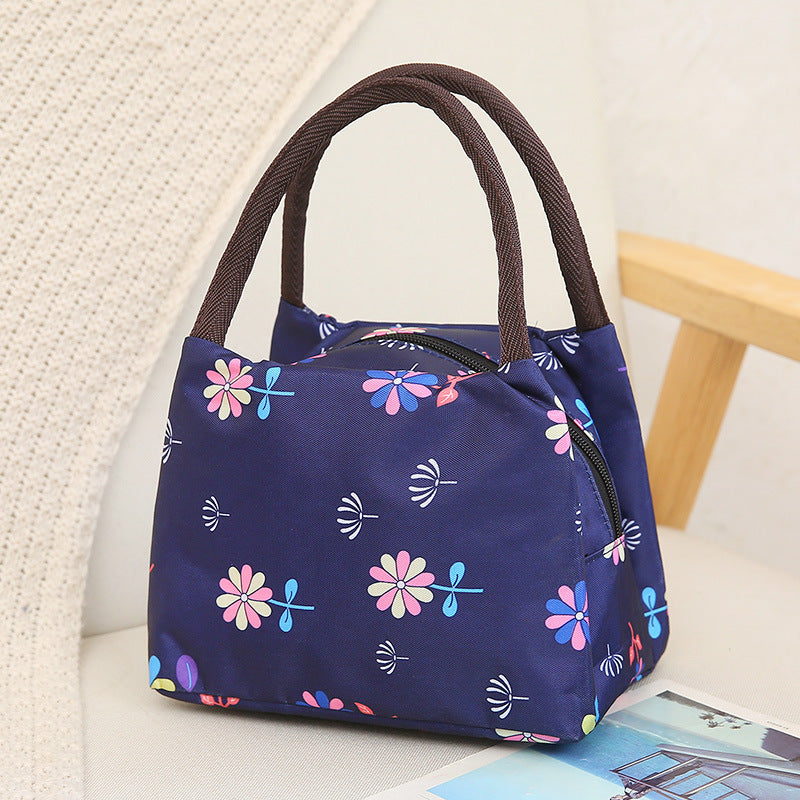 Stylish Waterproof Nylon Handbag with Floral Print for Women - Perfect for Daily Use and Travel