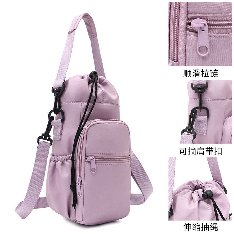 Polyester Kettle Bag Men's and Women's Multi-Functional Waterproof Outdoor Cycling Sports Thermal Insulation Kettle Lightweight Compact Mobile Phone Bag