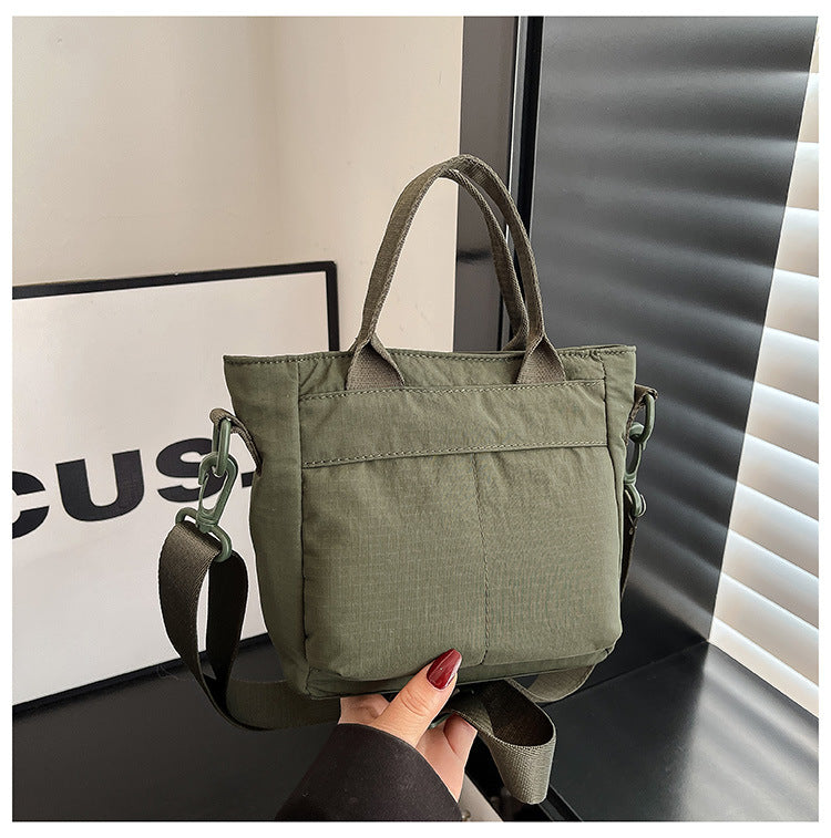 Large Capacity Women's Handbag High-Grade Lightweight down Tote Rhombus Plaid Cotton Coat Bag