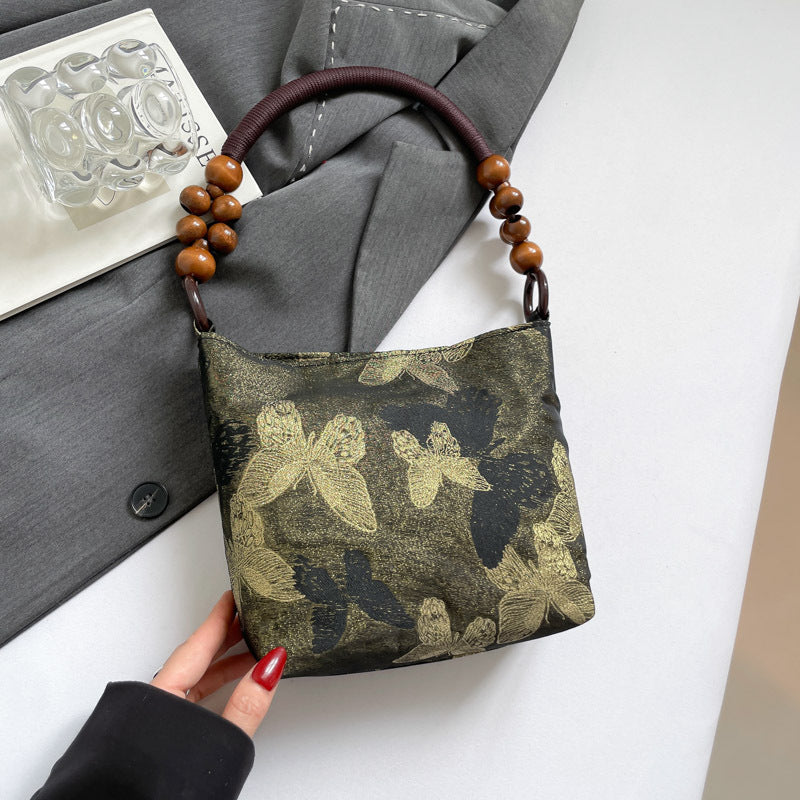 New Chinese Style Minority All-Match Underarm Bag Tote Bag for Women Summer New Good-looking Artistic Embroidered Shoulder Bag