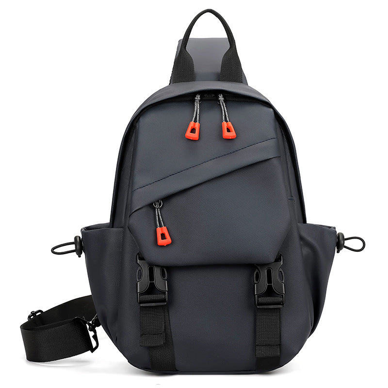 Sports Chest Bag Men's Trendy Wild Casual Shoulder Chest Bag Nylon Cloth Large Capacity Crossbody Backpack