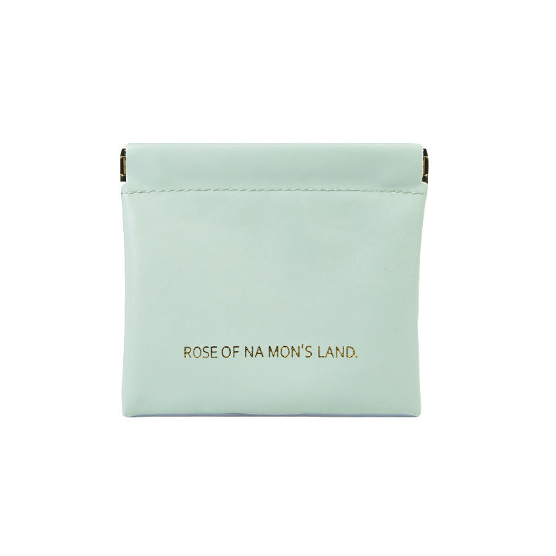 Minimalist PU Wallet with Auto-Closure Design for Earphones, Makeup, and Daily Essentials - Compact & Stylish