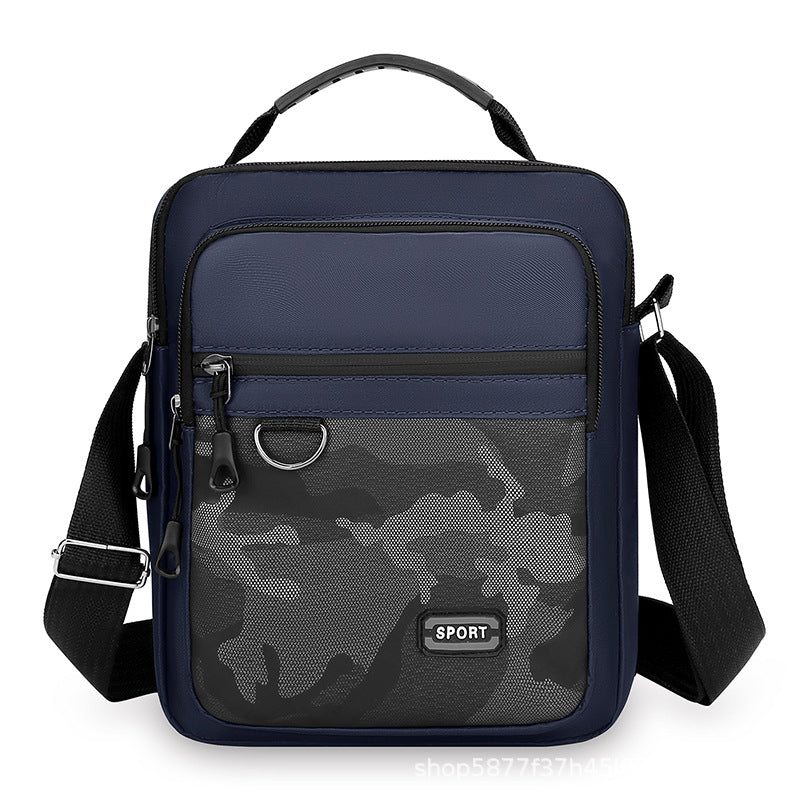 New Multifunctional Men's Bag Korean Style Minimalism Outdoor One Shoulder Messenger Bag Trendy Men's Large Capacity Shoulder Bag