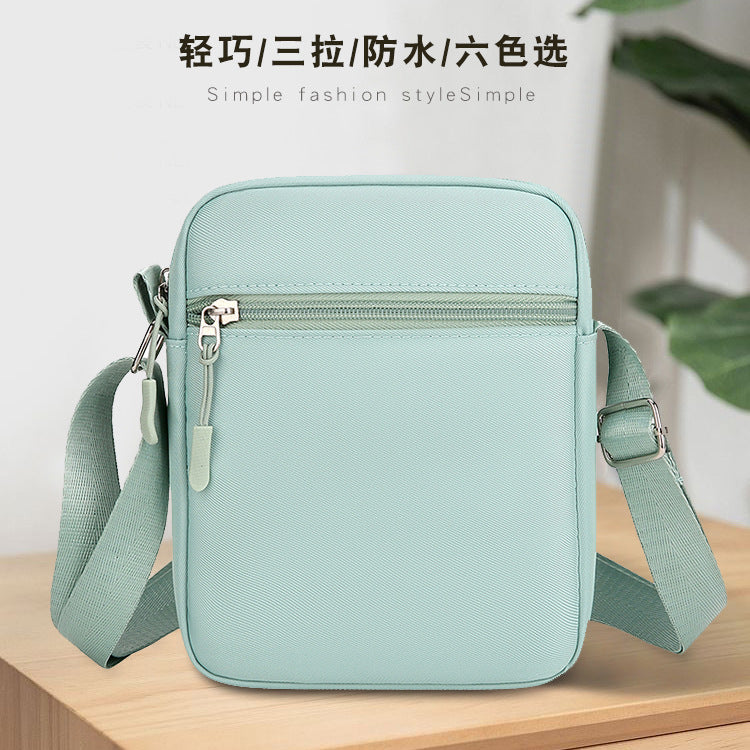 Minimalist Waterproof Crossbody Bag with Multiple Pockets for Women, Fashionable Oxford Fabric Mini Shoulder Bag