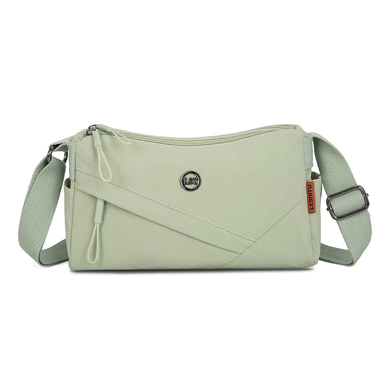 Stylish Oxford Fabric Crossbody Bag with Zipper Closure and Multiple Pockets for Daily Use