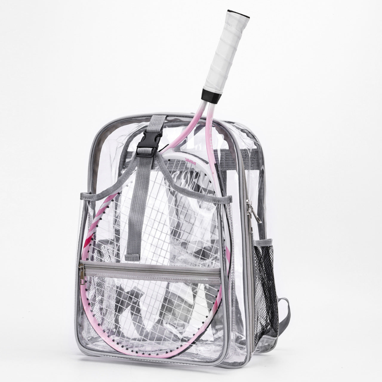 Transparent Bag PVC Backpack Women's Large-Capacity Backpack Men's New School Bag Waterproof Simple Travel Storage Bag