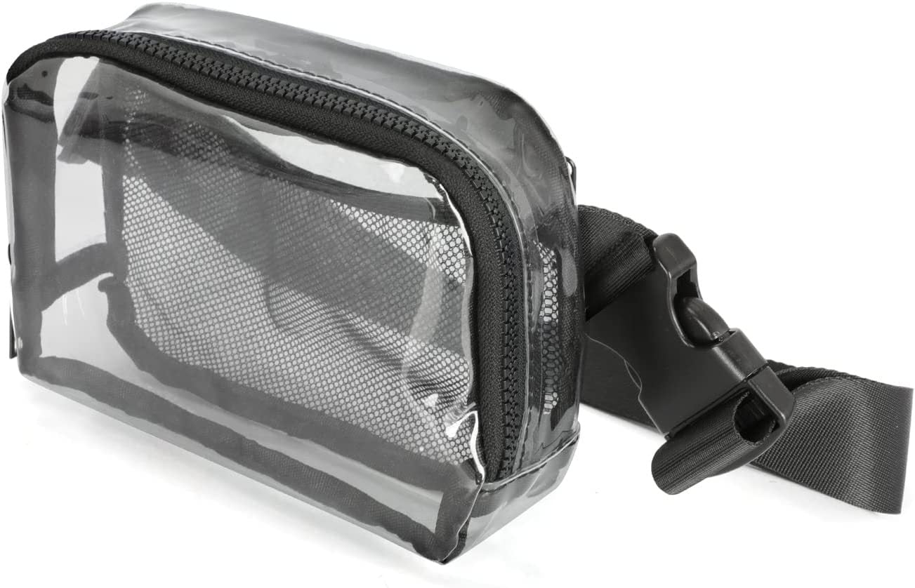 Transparent Waterproof Waist Bag with Adjustable Strap for Outdoor Sports and Travel