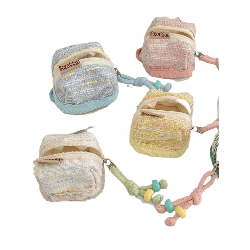 Classic Style Cute Portable Suitable for Apple Wireless Bluetooth Headset Protective Cover Storage Soft Cloth Shell