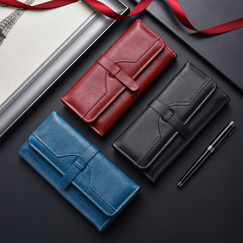 Good-looking Fashion Wallet Long Large-Capacity Wallet Ladies New Japanese and Korean Style Zipper Multifunctional Clutch