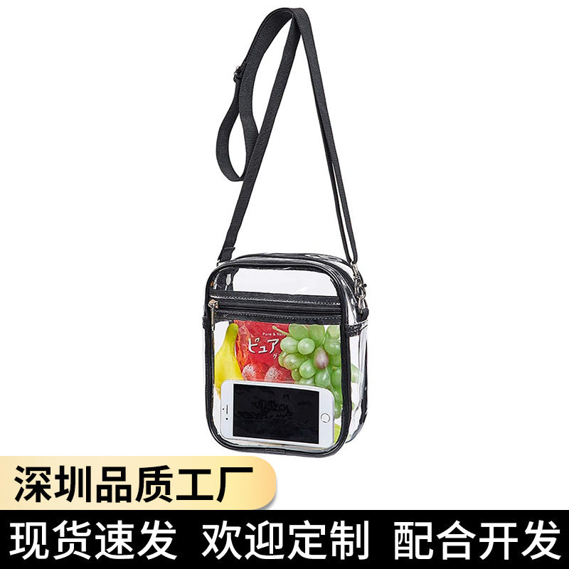 Transparent Waterproof PVC Shoulder Messenger Bag Mobile Phone Storage Outdoor Activities Universal