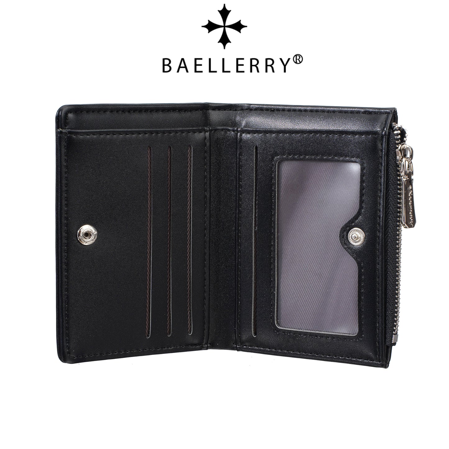Cute Floral Design Women's Wallet with Zipper and Multiple Card Slots, Lightweight and Fashionable Everyday Purse
