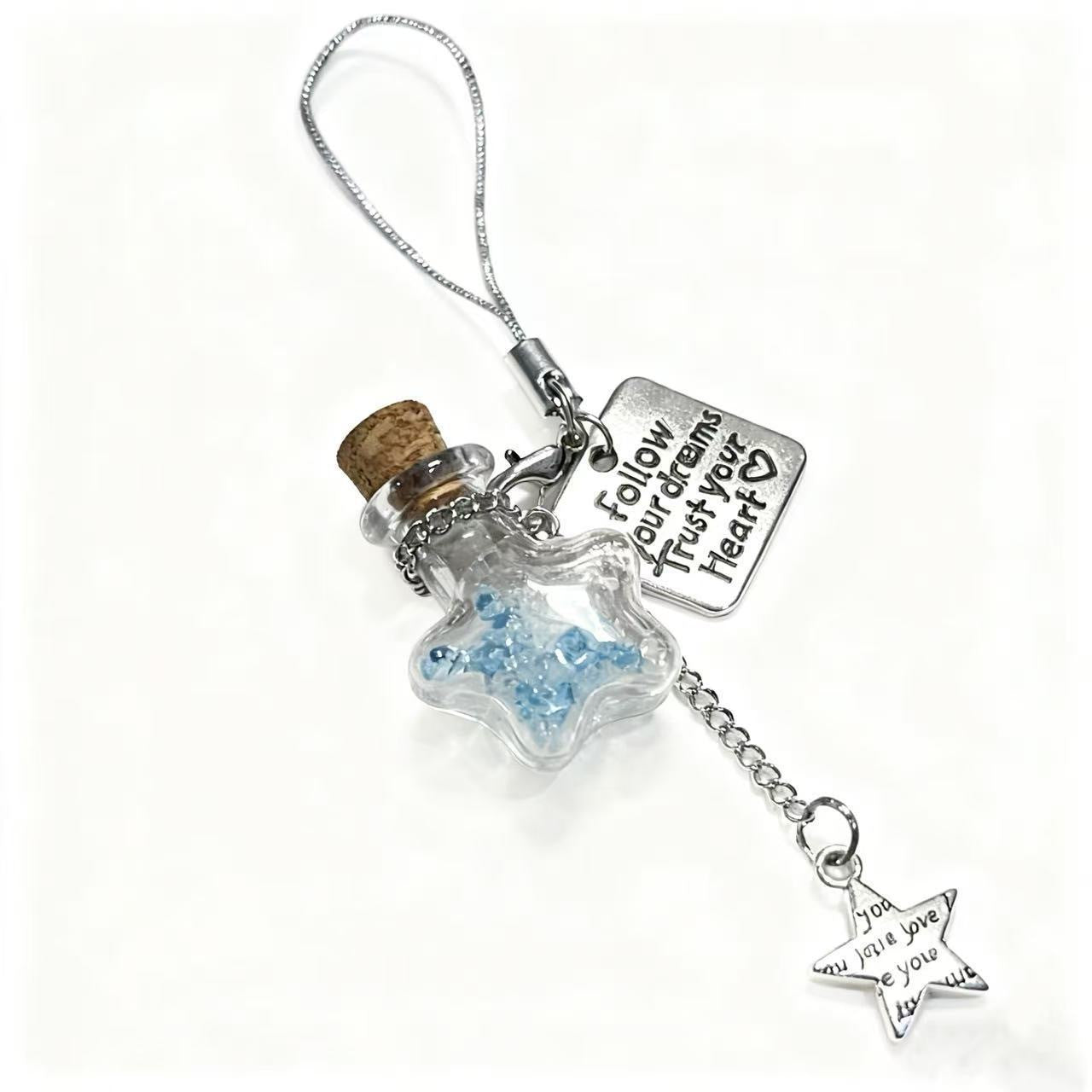 Jasmine maple leaf ginkgo wind chimes pendant phone case charm bag camera keychain lanyard