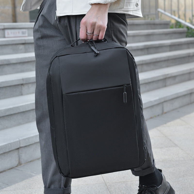 Computer Backpack Simple Men's Fashion 16-Inch Backpack Large Capacity Waterproof Schoolbag Backpack