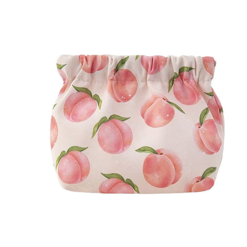 Elastic Printed Portable Storage Bag with Automatic Closure, Waterproof and Durable for Makeup and Daily Essentials