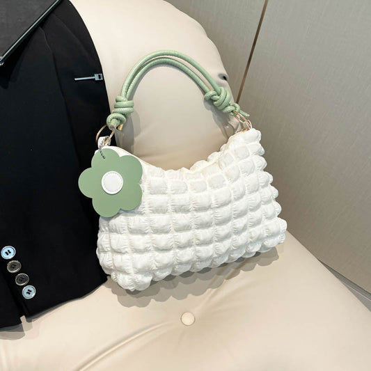 Underarm Bag Female Summer New Fashion Bubble One-Shoulder Versatile Lady Style Dumpling Bag
