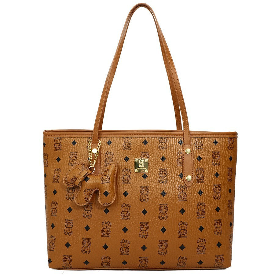 Single Shoulder Bag Printed Large Capacity Tote Bag Female New Fashion Casual All-Match Underarm Bag