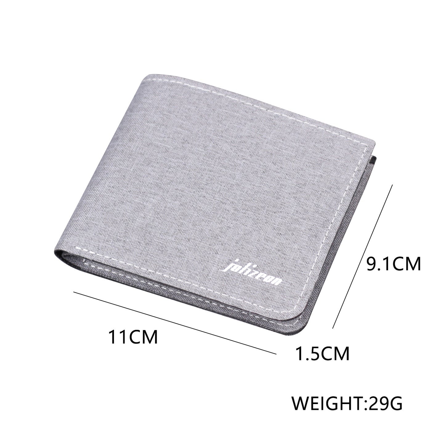 Ultra-Thin Canvas Wallet for Men with Breathable Design and Elegant Stitching Details