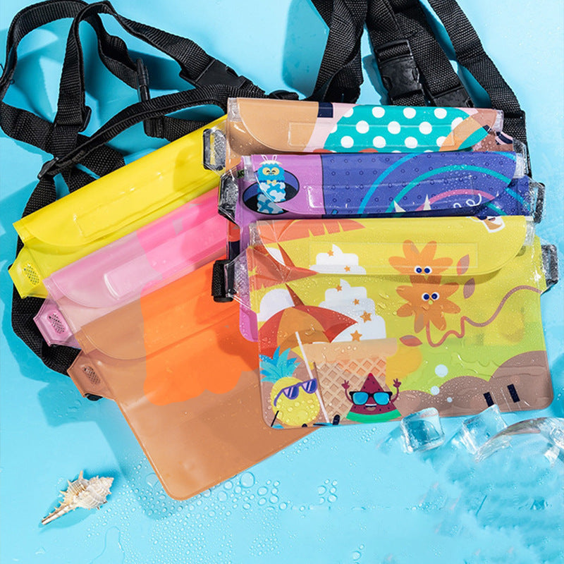 Three-Layer Sealed Transparent Mobile Phone Waterproof Bag Suitable for Swimming Mountaineering Beach Outdoor Sports