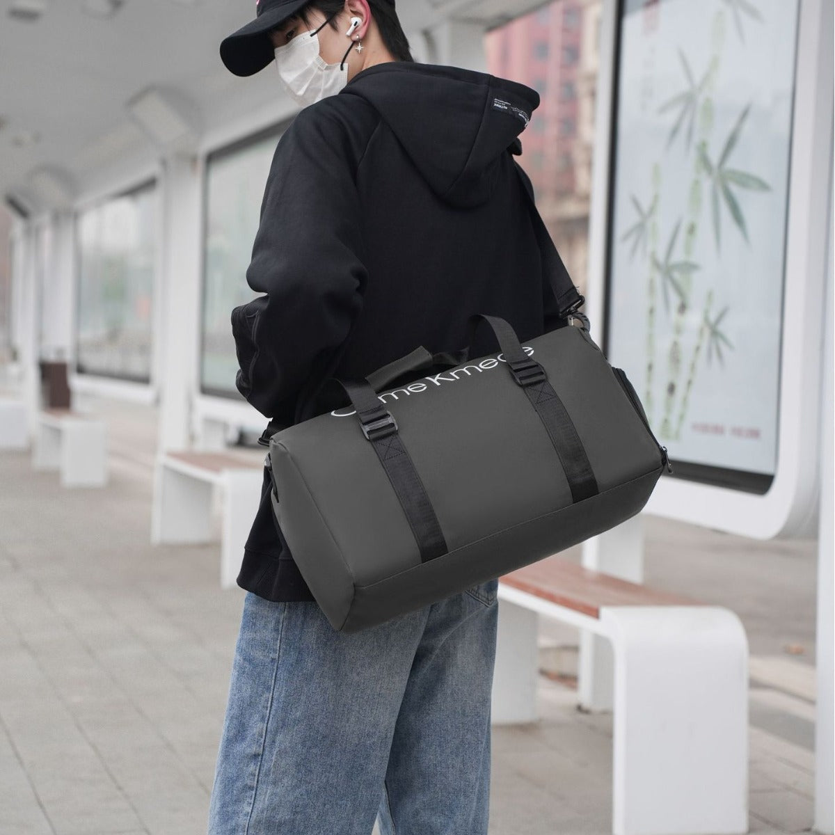New Short-Distance Travel Bag Men's Dry Wet Separation Portable Luggage Bag Large Capacity Shoulder Crossbody Sports Gym Bag