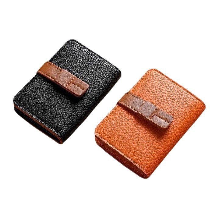 Leather Certificate Card Holder Women's Small New Driving License Card Bag Two-in-One Large Capacity Multiple Card Slots