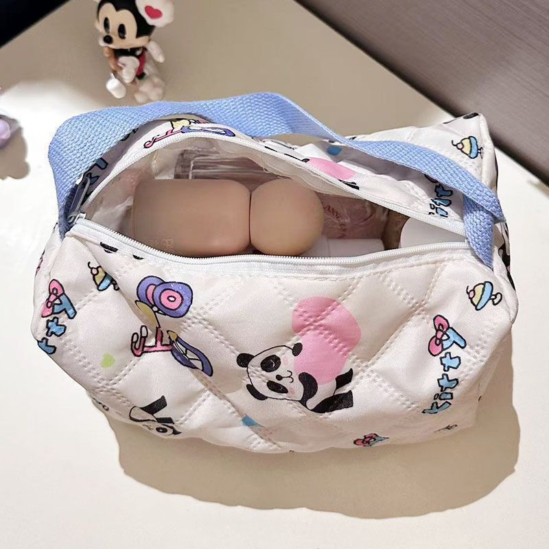 Women's Storage Bag Cute Cartoon Printing Large Capacity Cosmetic Bag Travel Daily Storage and Carrying Practical