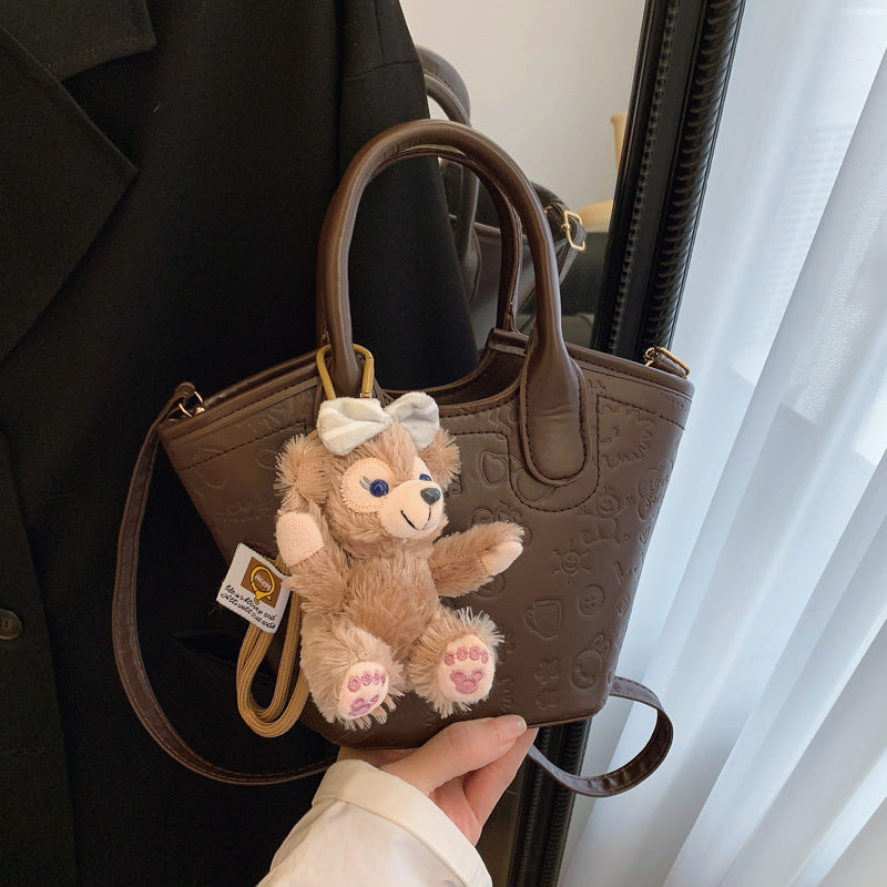 New Women's Bucket Bag Casual Simple Shoulder Bag Everyday Joker Trendy Bag