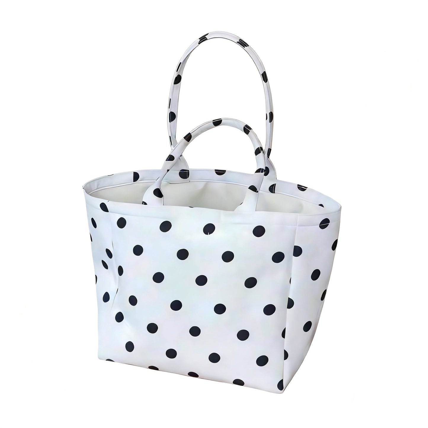 2025 New Korean Style Casual Striped Canvas Tote Bag with Large Capacity and Fashionable Design for Daily Use