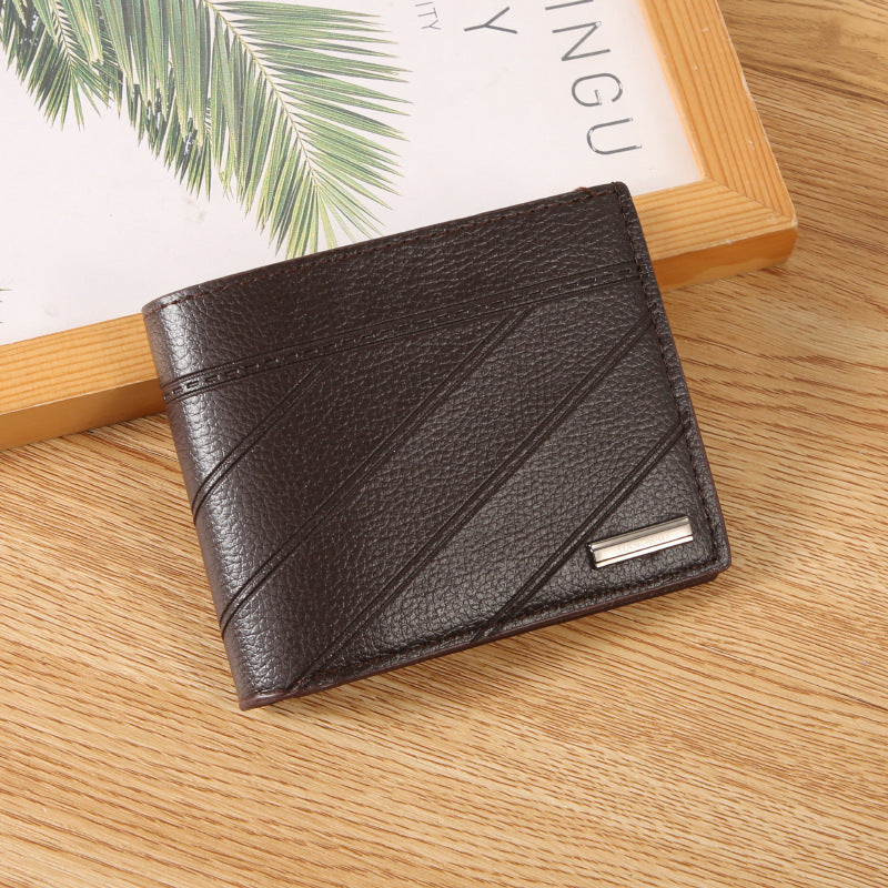 Men's Short Chic Wallet Card Holder Lightweight Expansion Design