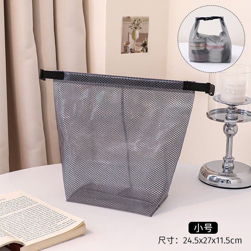 Portable Water-Proof Bag Large Capacity PVC Cosmetic Bag Foldable Storage Bag Girls Travel Packing Bag