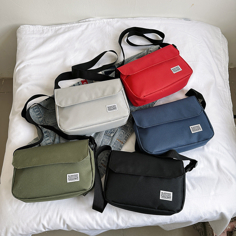 Minimalist Crossbody Bag for Men and Women, Waterproof Oxford Fabric, Lightweight & Durable, Perfect for Daily Use and Students