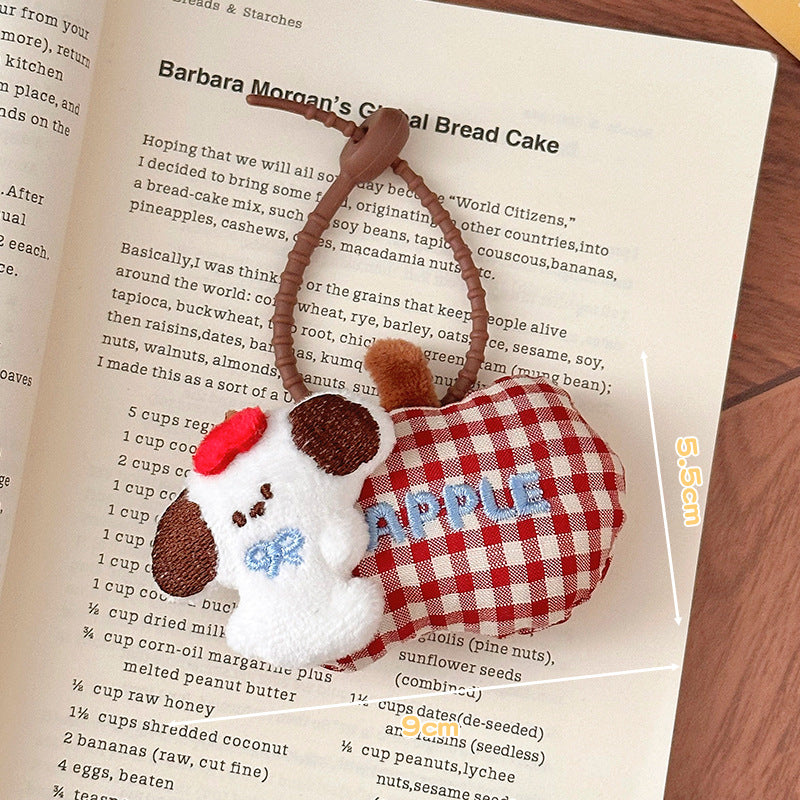 Cute Plush Doll Pendant Student Backpack Keychain Decoration Doll Pendant Couple Bags Accessories Small Gift