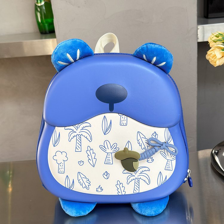 Cute Bear-Shaped Kids Backpack with Large Capacity and Lightweight Design for Preschool and Primary School