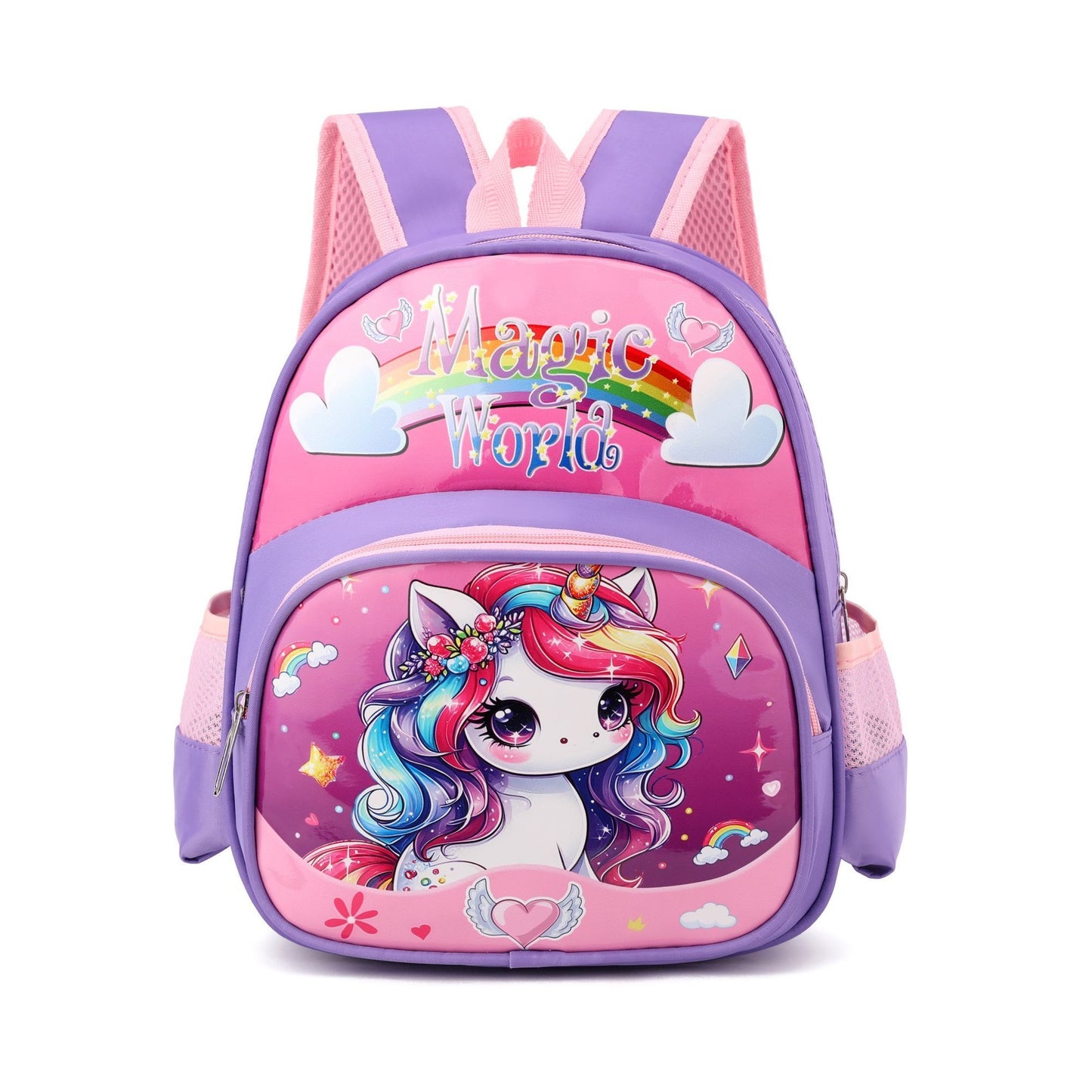 Captain America Kids Backpack Cartoon Anime Design Waterproof Lightweight School Bag for Preschool Children