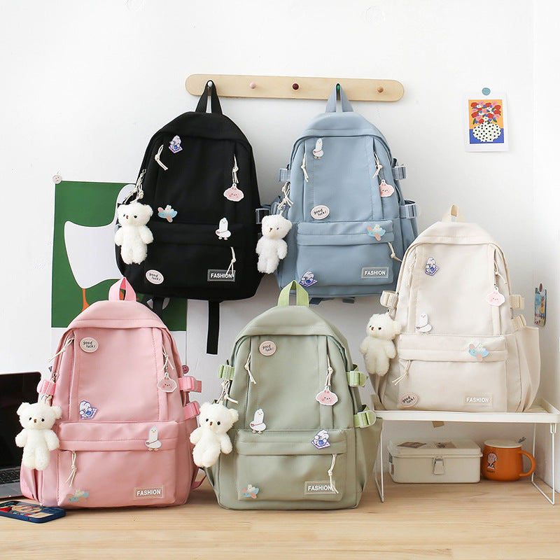 Cute Fashion Backpack Lightweight and Large Capacity Daily Commuter Learning Backpack