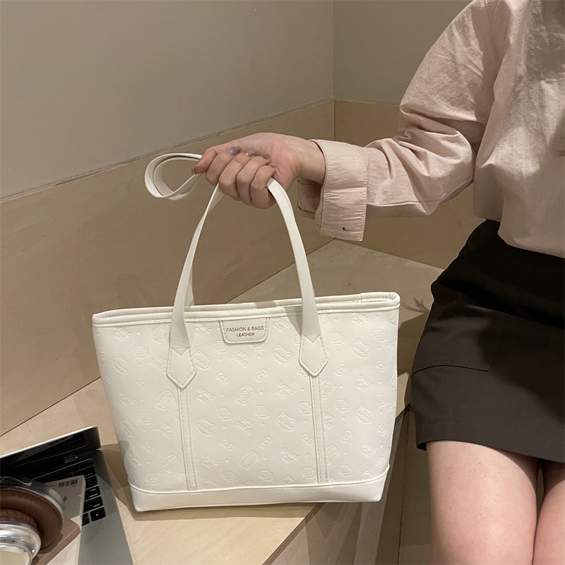 Summer Large Capacity Shoulder Bag Bag Women's New Western Style College Student Class Portable Tote Bag