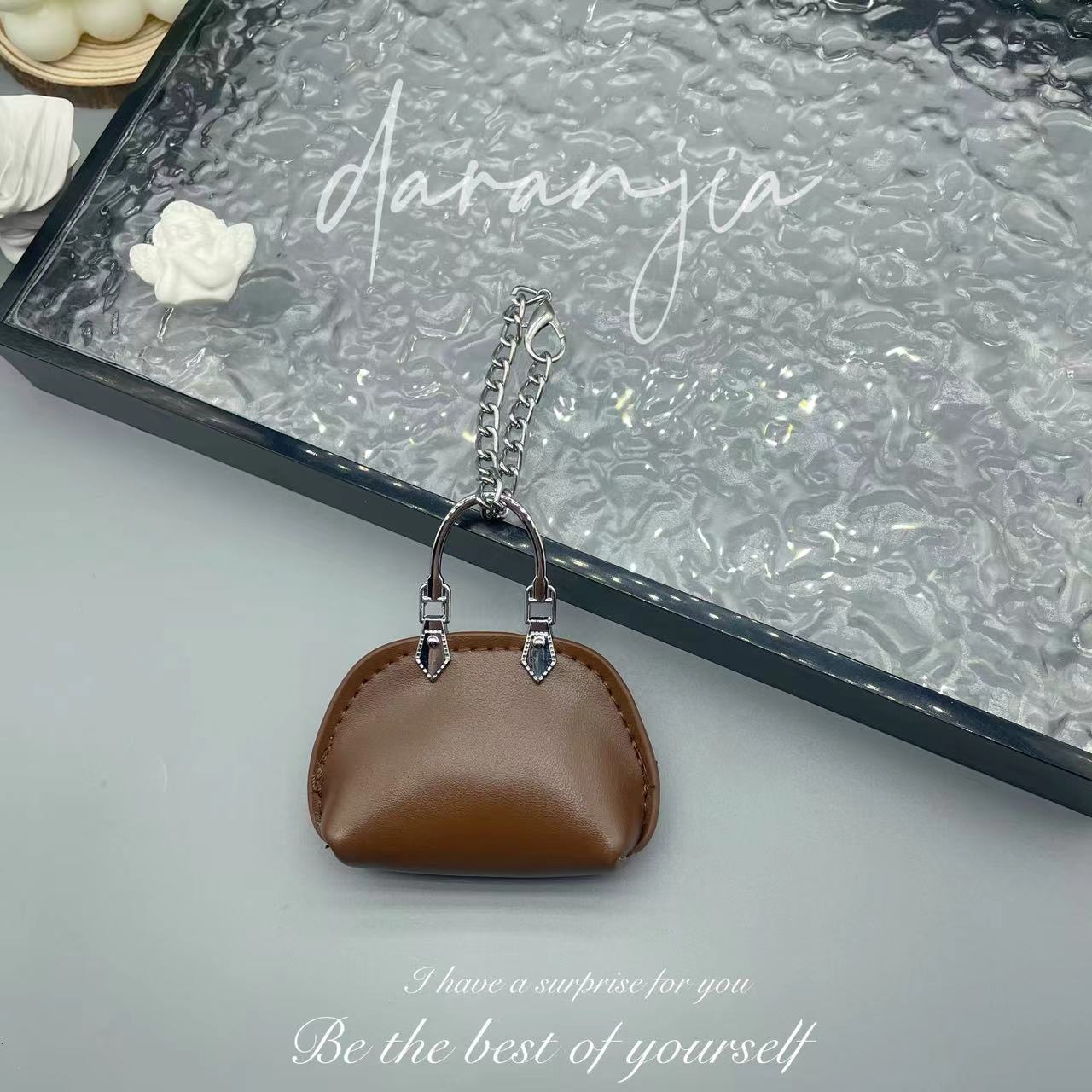 New Mini Small Bag Exquisite Handbag Pendant High-Grade Chain Little Shell Bag Keychain Exquisite Small Bag Ornaments