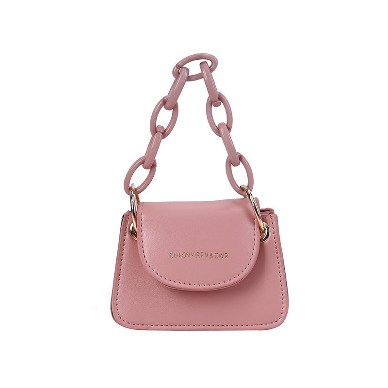 Women's Bag New Fashion Korean Style Chain Mini Lipstick Pack Shoulder Crossbody Portable Small Square Bag
