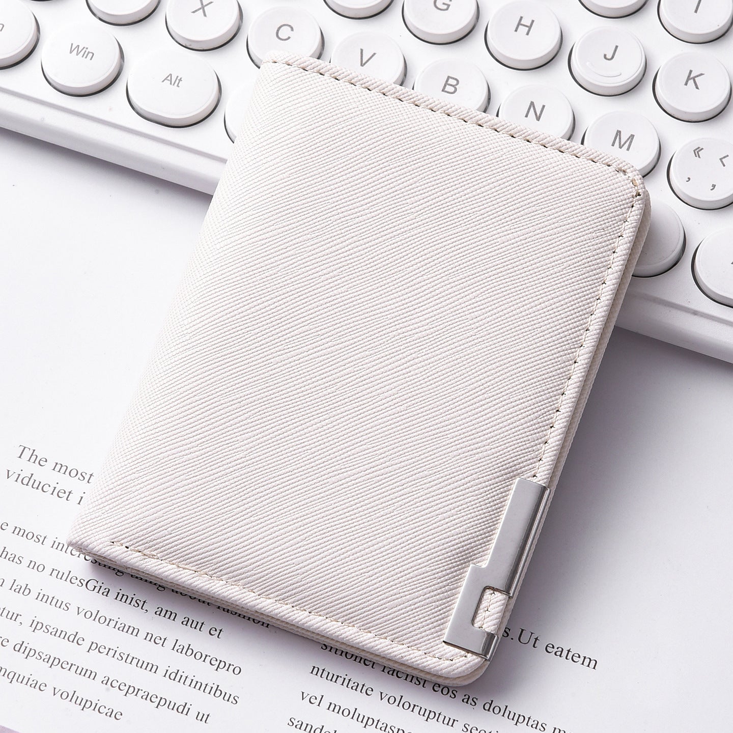 Wallet Men's Short Wallet Iron Edge Cross Pattern Men's Multiple Card Slots Wallet Card Holder Wallet Men's High Sense