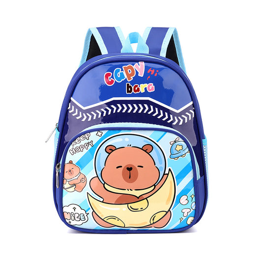 Cute Kids Backpack with Capybara Design Lightweight School Bag for Toddlers Age 3-5