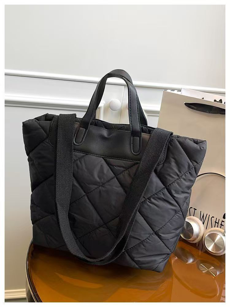 Cotton Coat Bag Korean Style Portable Tote Bag Women's Large Capacity Fashion All-Matching New Shoulder Bag