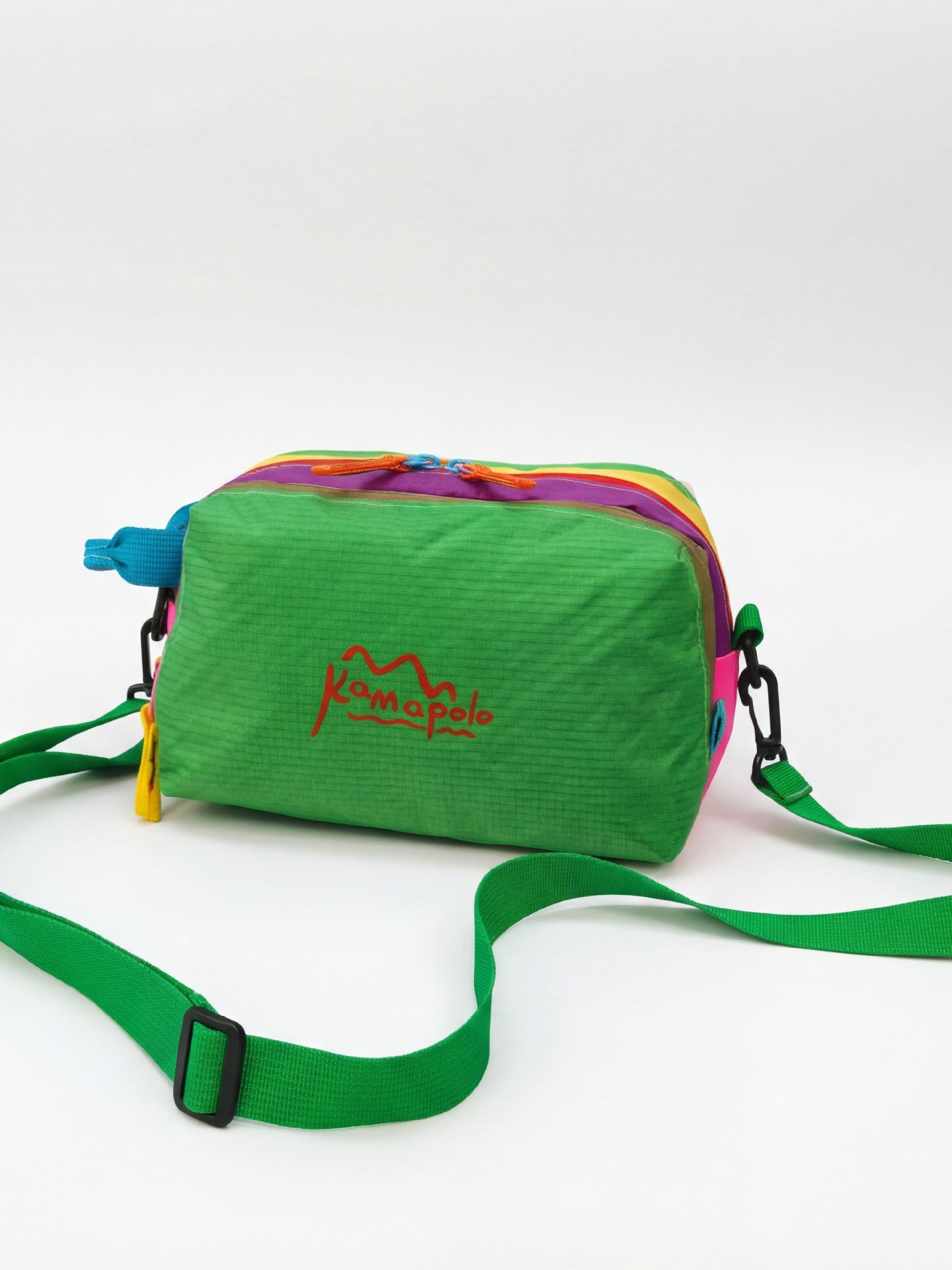 New Dopamine Color Matching Cosmetic Bag Multi-Zipper Design Portable Travel Toiletry Bag Unisex Fashion Practical