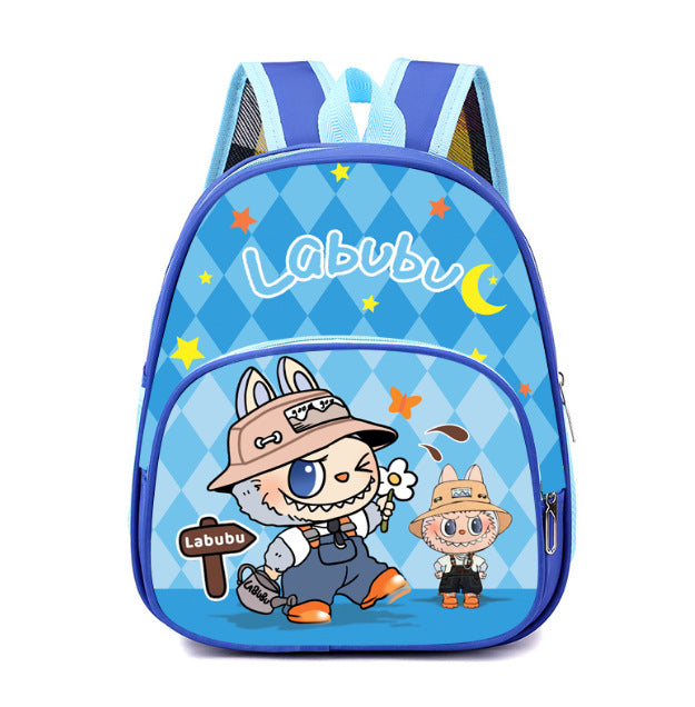 New Spider-Man Cartoon Kid's Small Schoolbag Labubu Boys and Girls Kindergarten Backpack Super Light and Burden-Free