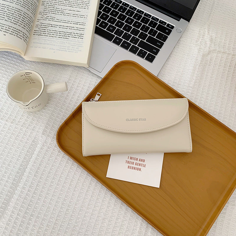 Elegant Long Wallet for Women with High Capacity, PU Leather Design, Anti-Theft & Lightweight, Perfect for Daily Use