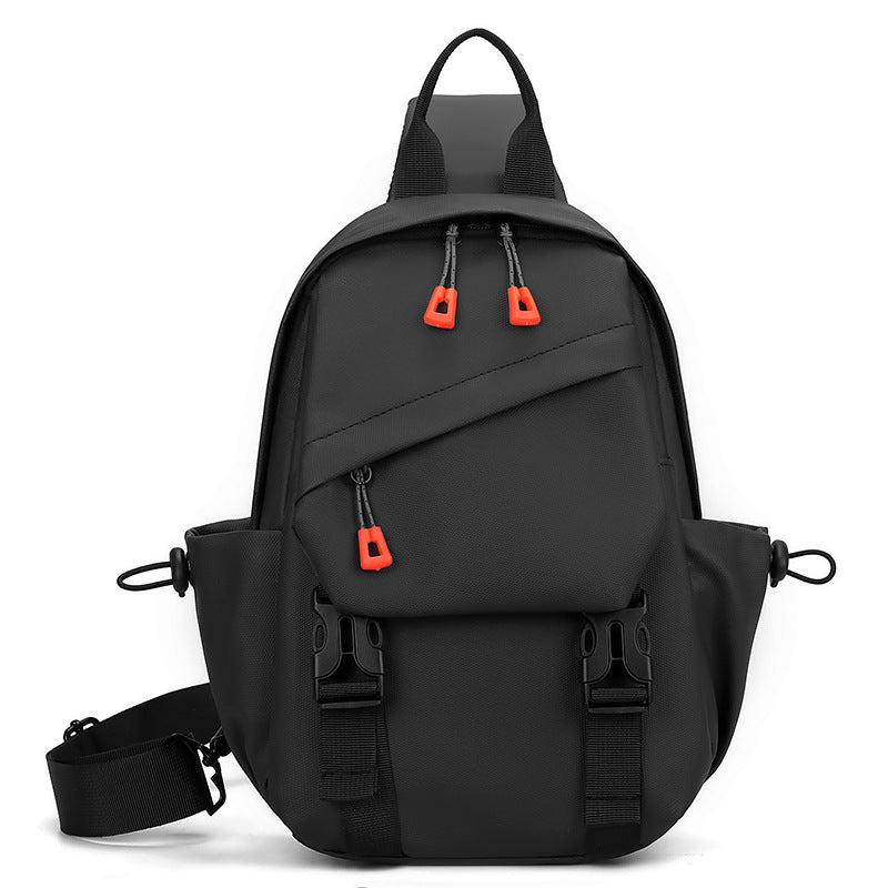 Sports Chest Bag Men's Trendy Wild Casual Shoulder Chest Bag Nylon Cloth Large Capacity Crossbody Backpack