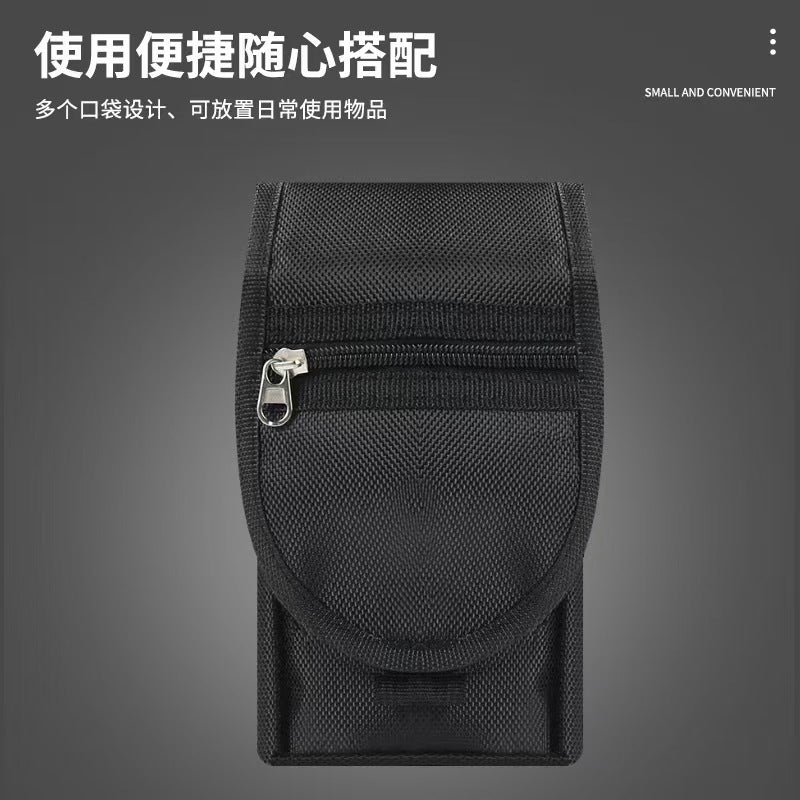 Multifunctional Waist Bag with Zipper Pocket and Pen Holder for Everyday Use