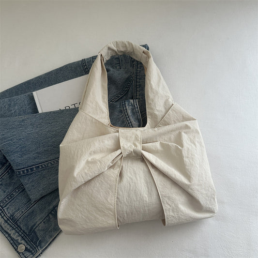 Vest Bag Women's Summer Korean Style Retro Plaid Large Capacity Light Shopping Versatile Canvas Bag Student